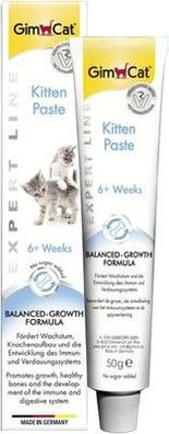 GimCat EXPERT LINE Kitten Paste - Funktionaler Katzensnack - 1 Tube (1 x 50 g)