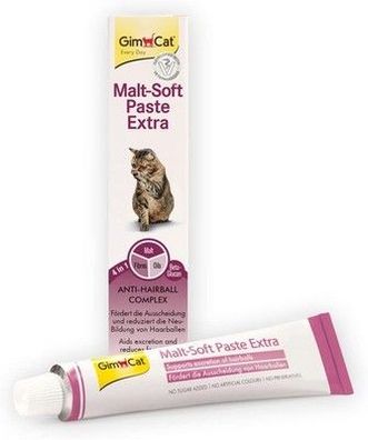 GimCat Malt-Soft Paste Extra - Anti-Hairball Katzensnack - 1 Tube (1 x 100 g)
