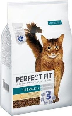 Perfect FIT Sterile Adult Trockenfutter sterilisierte Katzen 1 Jahr - Huhn, 7 kg