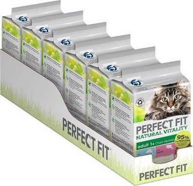 Perfect FIT Adult 1+ Premium Katzenfutter nass - 36x50g Portionsbeutel - Futter