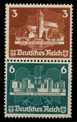 D-REICH Zusammendruck Block 3-S1 * SENKR PAAR X7B7F42