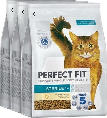 Perfect FIT™ Katze Beutel Sterile Adult 1+ mit Huhn (3 x 2,8kg) Vitamin E & C
