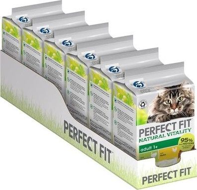 Perfect FIT Adult 1+ Premium Katzenfutter nass - 36x50g Beutel - Huhn & Truthahn