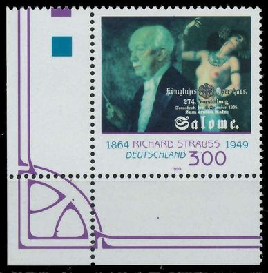 BRD 1999 Nr 2076 postfrisch ECKE-ULI X86D146