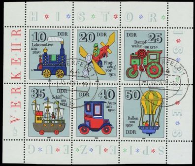 DDR BLOCK Kleinbogen Nr 2566-2571 gestempelt Kleinbg X11462A