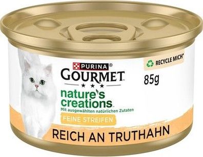 PURINA Gourmet Nature's Creation Katzennassfutter in Gelee, Truthahn (12 x 85g)