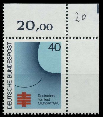 BRD BUND 1973 Nr 763 postfrisch ECKE-ORE X5FA9A6