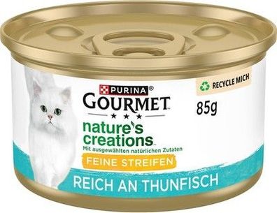 PURINA Gourmet Nature's Creation Katzennassfutter in Gelee, Thunfisch (12 x 85g)