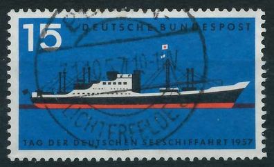 BRD BUND 1957 Nr 257 zentrisch gestempelt X642692