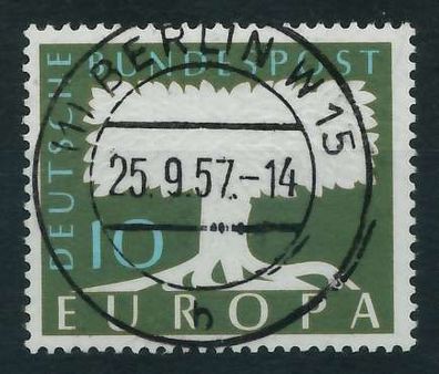 BRD BUND 1957 Nr 268 zentrisch gestempelt X642686
