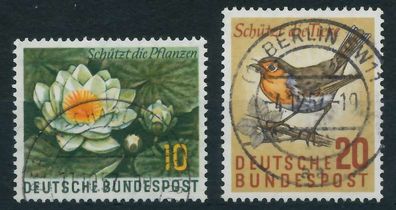 BRD BUND 1957 Nr 274-275 zentrisch gestempelt X642682