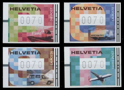 Schweiz Automatenmarken 2001 Nr 11-14 postfrisch X64BF16