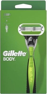 Gillette Body Rasierer Herren, Körperrasierer + 1 Rasierklinge mit 3-fach Klinge