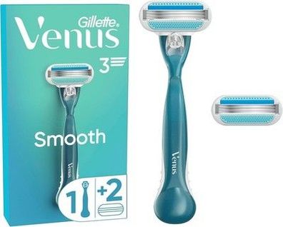 Gillette Venus Smooth Damenrasierer mit wiederverwendbarem Handstück, + Klinge