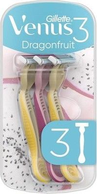 Gillette Venus 3 Dragonfruit Einwegrasierer Damen 3 Damenrasierer Komfortklingen