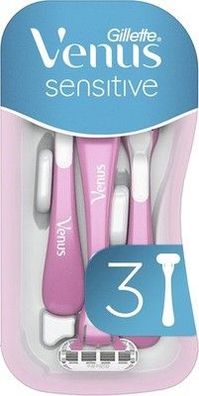 Gillette Venus Sensitive Einwegrasierer Damen, 3 Damenrasierer mit Komfortklinge