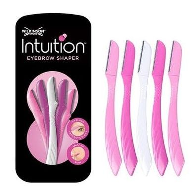 Wilkinson SWORD - Intuition Augenbrauenformer | Packung mit 5 Einwegrasierern