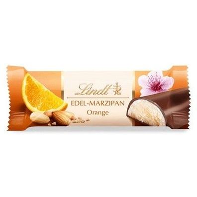 Lindt Schokolade Orangen-Marzipan Riegel | 25 x 50 g Riegel im Display - 1250 g
