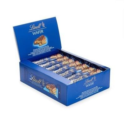 Lindt Schokolade Waffel-Vollmilch Riegel 18 x 35 g Riegel im Display, 630g
