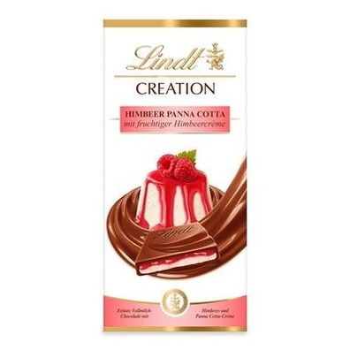 Lindt Schokolade Creation Himbeere Panna Cotta, Schokoladen-Geschenk - 150g