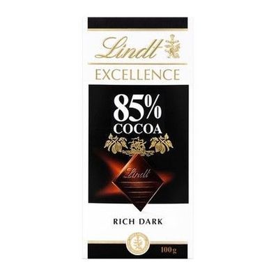 Lindt Excellence 85% Kakao Edelbitter-Schokolade 100g kräftige Bitter-Schokolade
