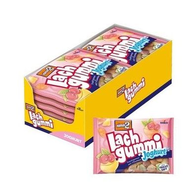 Nimm2 Lachgummi Joghurt – 12 x 250 g – Fruchtgummis mit Fruchtsaft, Vitaminen
