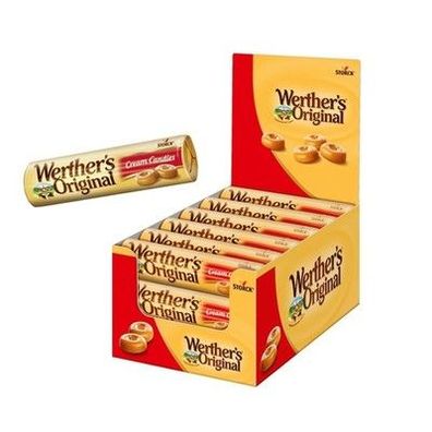 Werther's Original Stickpack – 24 x 50g – Sahnebonbons mit Karamellgeschmack