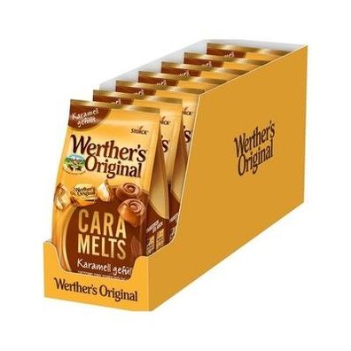 Werther's Original Caramelts Karamell gefüllt - 7 x 153 g - Einzeln verpackt