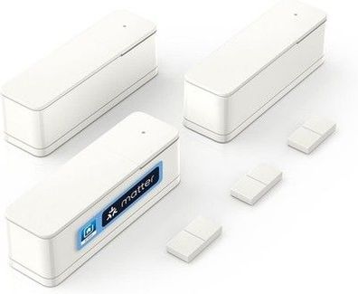 Bosch Smart Home Tür-/Fensterkontakt II [ + M], Smarter Sensor im 3er-Set, weiß