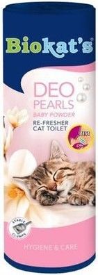 Biokat's Deo Pearls Baby Powder - Streuzusatz mit Duft - 6 Dosen (6 x 700 g)