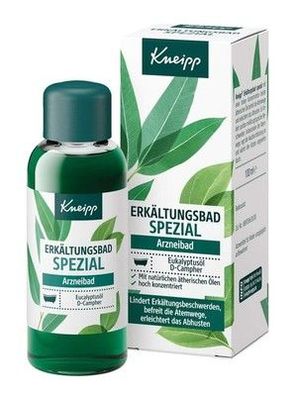 Kneipp Erkältungsbad Spezial – Arzneibad - Eukalytpusöl und D-Campher - 100ml