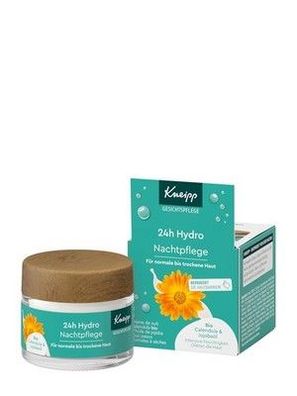 Kneipp 24h Hydro Nachtpflege Gesichtscreme mit Bio Calendula & Vitamin E - 50ml