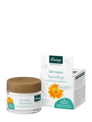 Kneipp 24h Hydro Tagespflege - Tagescreme mit Bio Calendula & Vitamin E - 50ml