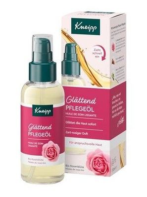 Kneipp Pflegeöl Glättend - Hautöl für Haut mit Rosenblüten Extrakt - 100ml