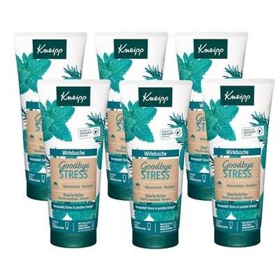Kneipp Wirkdusche Goodbye Stress - feuchtigkeitsspendendes Duschgel - 6 x 200ml