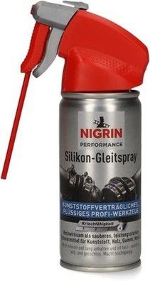 NIGRIN HyBrid Silikon-Gleitspray, für Kunststoff, Holz, Gummi und Metall - 100ml