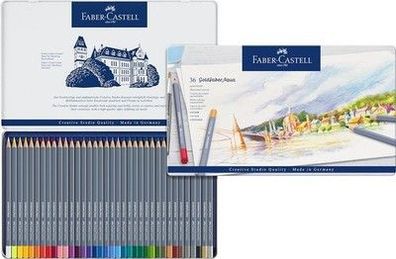 FABER-CASTELL 114636 - Aquarellstifte Goldfaber, 36-teiliges Buntstifte Set