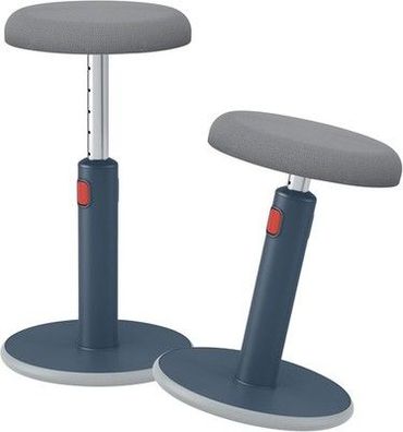 Leitz Active Sitz-Steh-Hocker Ergonomischer Wipphocker 46-79 cm Höhe, Dunkelgrau
