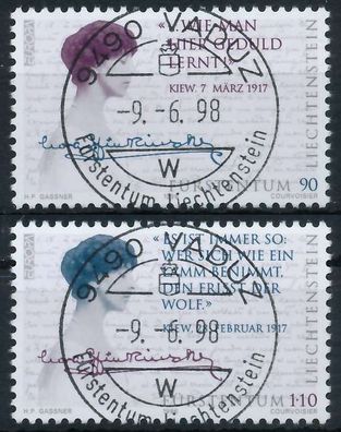 Liechtenstein 1996 Nr 1124-1125 zentrisch gestempelt X117C4E