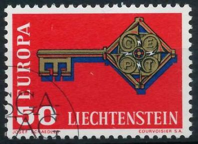 Liechtenstein 1968 Nr 495 gestempelt SB58182