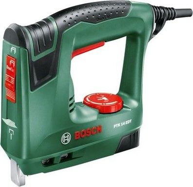 Bosch Elektrotacker PTK 14 EDT (220 Volt, im Karton) inkl. 1000 Klammern, Grün