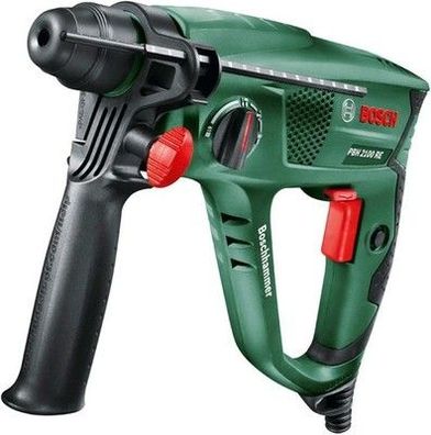 Bosch Bohrhammer PBH 2100 RE (550 Watt, im Koffer) inkl. Tiefenanschlag, Grün