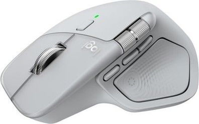 Logitech MX Master 4, ergonomische kabellose Maus, haptisches Feedback, Hellgrau