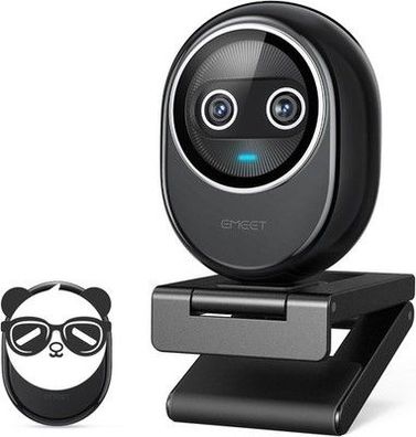 EMEET Piko+ Webcam 4K, KI-gestützte 4K Webcam mit Dual-Kamera - 3 Mikrofone