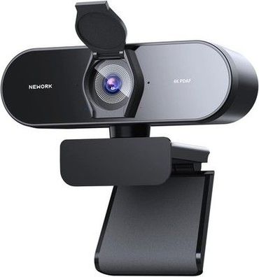 4K Webcam Mit PDAF & CDAF Dual-Autofokus, Ultra HD 4K, 2 Mikrofone, schwarz