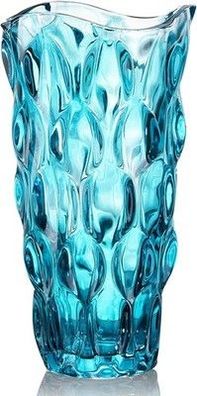 CEMABT 24 cm Blumenvase 3.4 lbs Thickened Vase für Tulpen- Geschenk (Blau)