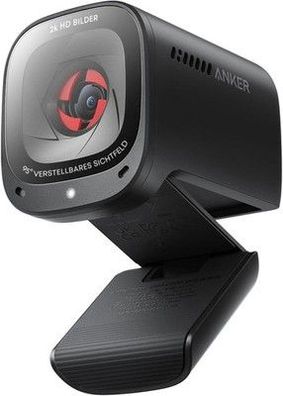 Anker PowerConf C200 2K USB-Webcam, Laptop Mikrofone Geräuschunterdrückung