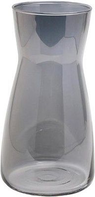 Blumenvase Glas, Klarglas Vase, 20CM Hoch Glasvase für Tischdeko, (Rauchgrau)