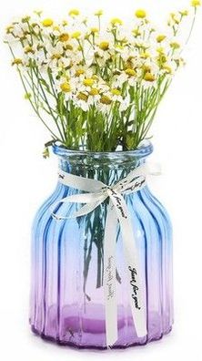 Offidix Glas-Vase Gradient Multicolor Vase, Zuhause, Büro, Wohnzimmer-Dekoration