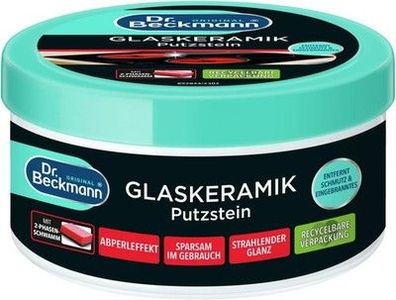 Dr. Beckmann Glaskeramik Putzstein effektiver Kochfeld-Reiniger 250 g (1er Pack)